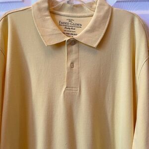 NWOT YELLOW POLO SHIRT SIZE 2XL 50-52 100% COTTON